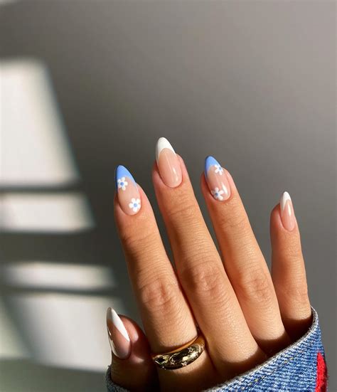 nail art ideas for french tips 3