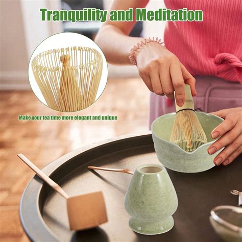 4Pcs Matcha Whisk Set Elegant Matcha Tea Set Reusable Matcha Making Kit ...