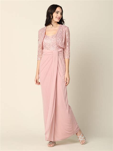 Navy Long Mother of the Bride 2 Piece Formal Bolero Dress for $135.99
