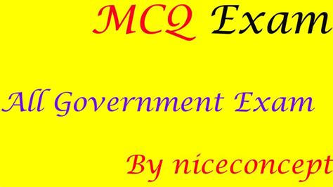 MCQ - Nice Concept