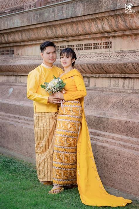 pin  designer saine moh moh  myanmar traditional wedding dress