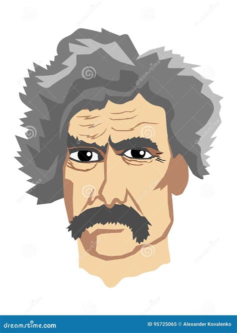 Famous writer Mark Twain editorial image. Illustration of mark - 95725065