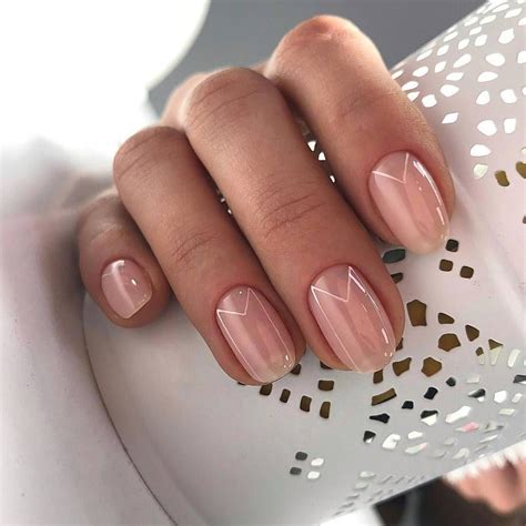 маникюр | Oval nails, Gel nails, Minimal nails