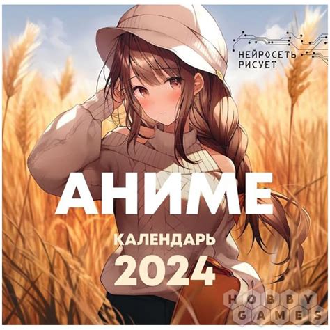 Нейросеть рисует: Аниме. Календарь 2024