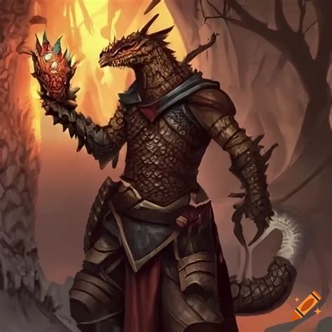 D&d style dragonborn character on Craiyon