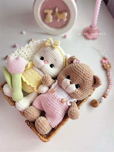 Вязанные игрушки🤍Грызунки🤍 on Instagram: "Милейшие, нежнейшие плюшики 💗 ...