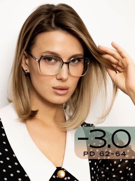 Очки для зрения женские -3 / Корригирующие очки -3.0 / Очки для дали -3 ...