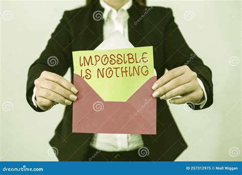 Conceptual Display Impossible is Nothing. Word for Anything is Possible ...