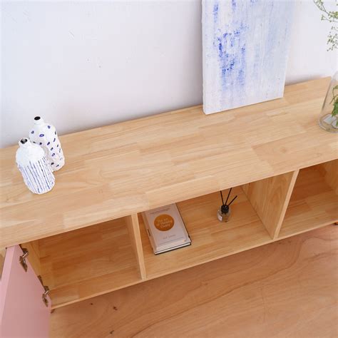 solid wood media console media console unit tv unit handcrafted mid