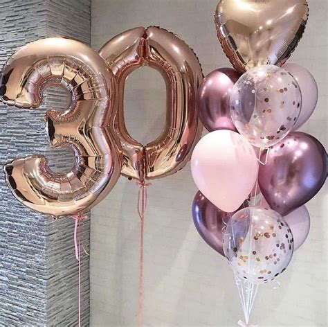 🫶🏻30 | 30th birthday balloons, 30th birthday decorations, Happy 30th ...