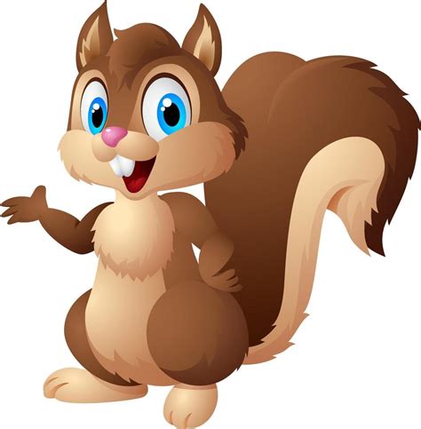 funny cartoon squirrel 5356906 Vector Art at Vecteezy