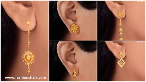 New Daily Wear Gold Earrings Designs - Ethnic Fashion Inspirations!