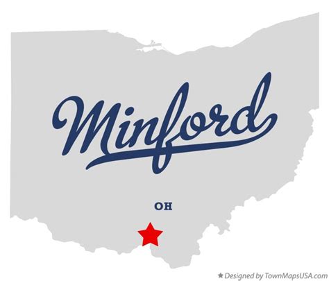 Map of Minford, OH, Ohio