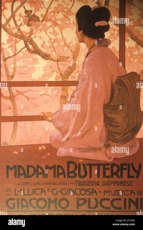 madama butterfly, theatrical poster Stock Photo - Alamy
