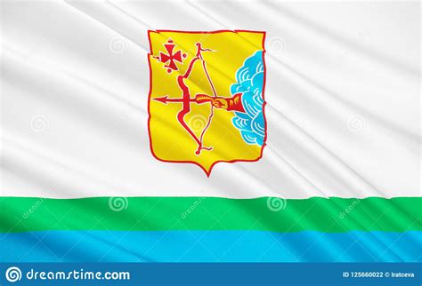 Flag of Kirov Oblast, Russian Federation Stock Illustration ...
