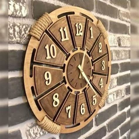 Деревянные настенные часы Yeshill's Home Pi10 Плетеная деталь купить ...
