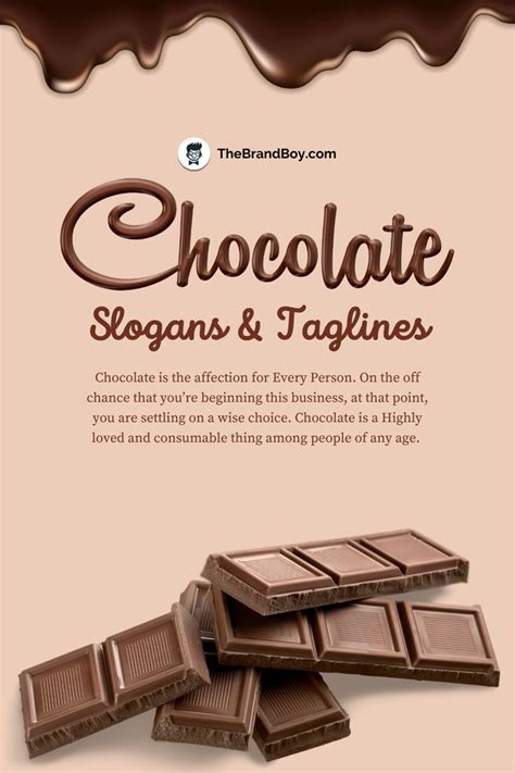 1100+ Yummy Chocolate Slogans, Phrases, and Taglines | Chocolate ...