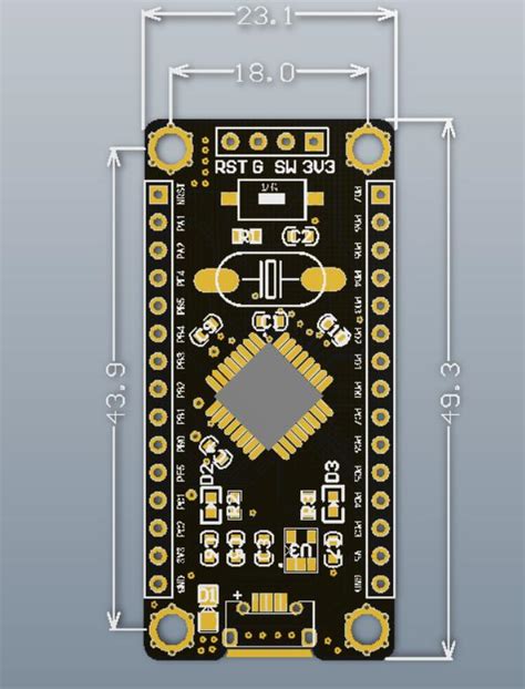 Контроллер STM8 STM8S105K4T6 3-5.5V 16MHz 32kB Flash 2kB ROM