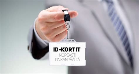 ID kortti tai kuvallinen henkilökortti yritykselle | Valmis 1-3 tunnissa