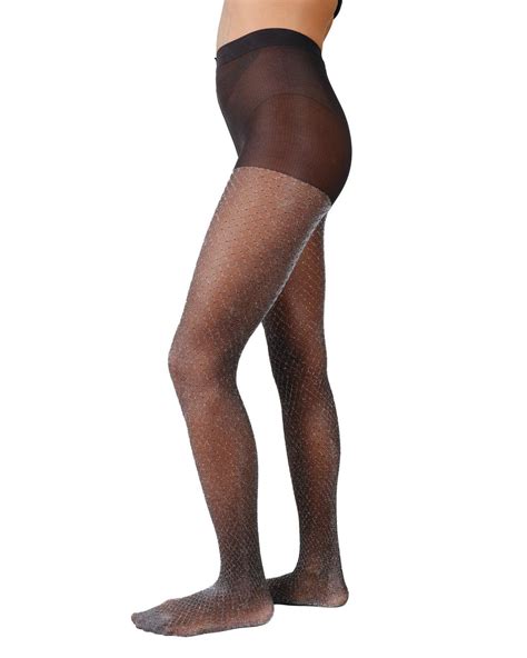Swedish Stockings Casey Shimmery Fishnet Tights in Black | Lyst UK