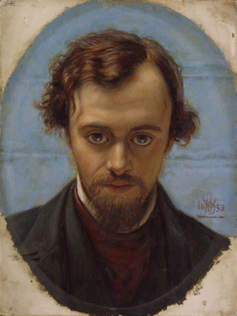 William Holman Hunt: Portrait of Dante Gabriel Rossetti (1853) Dante ...
