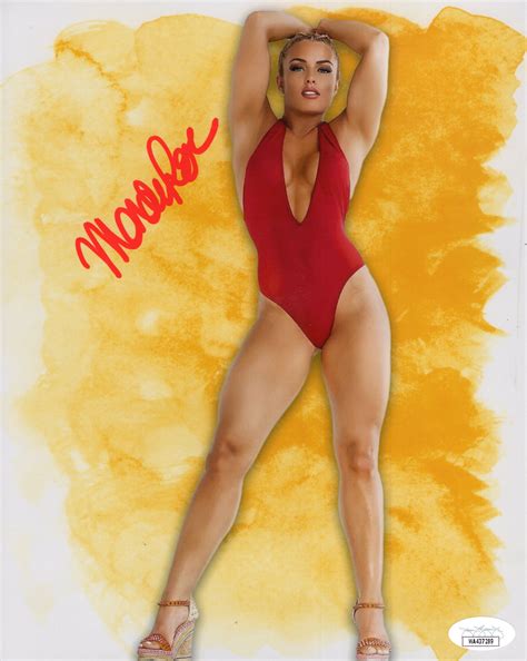 Mandy Rose (Metallic 8x10) JSA signed SEXY photo autographed WWE NXT M