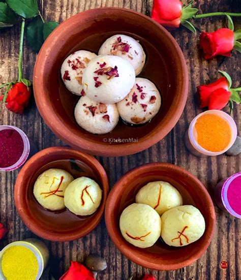 Rose and saffron flavoured rasgullas – Kitchen Mai