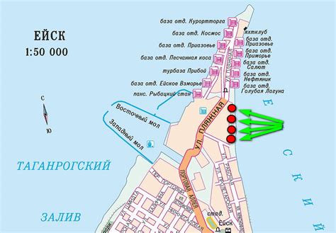 Ейск на карте мира / Подробные карты Ейска / Карта отелей