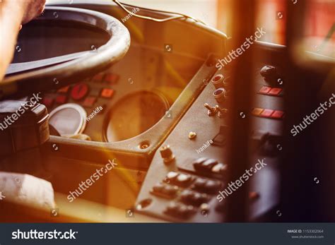 bus control panel stock photo edit