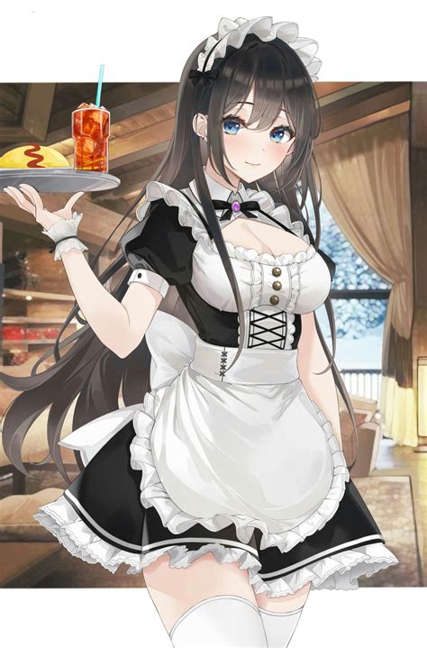 pixiv id: 95370660 Maid Outfit Anime, Anime Maid, Anime Dress, Kawaii