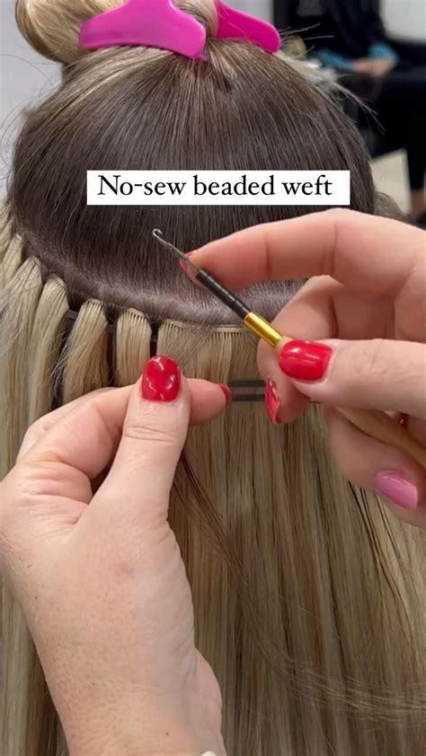 kovi genius weft hair extensions beaded weft install video hair