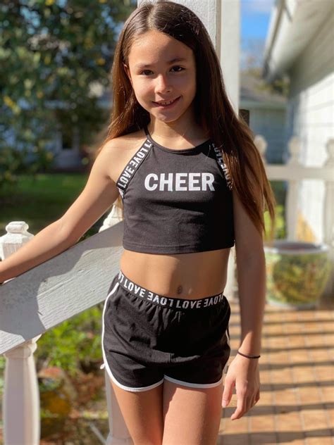 New Girls Custom Love Cropped Halter Top & Shorts Set Choose - Etsy
