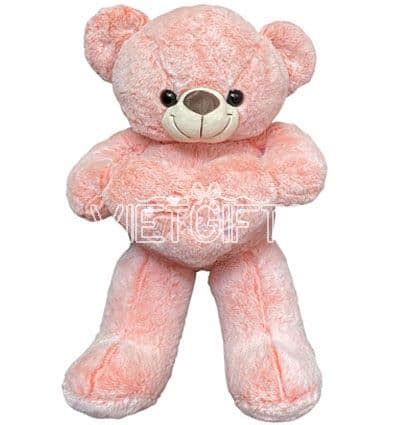 Pink Teddy Bear Heart 02 - Pink Teddy Bear Heart Vietnam