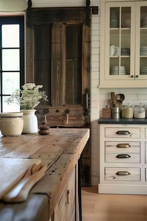 Choose the Perfect Color for Your Farmhouse Kitchen Cabinets - Quiet ...