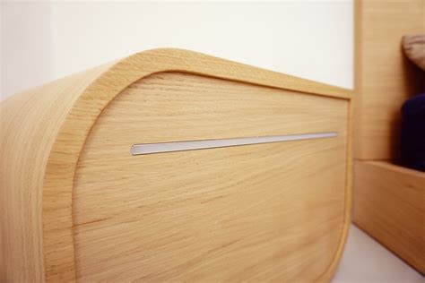 Oak Wood Nightstand With Led Light. Minimal Style - Etsy