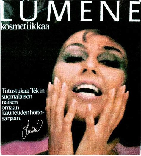 Lumene 1971 (Lenita Airisto | Mainoksia, Kosmetiikka, Suomi