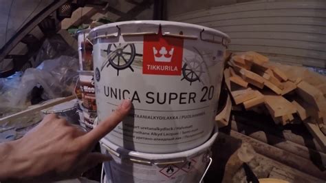 Купили лак Tikkurila Unica super 20 на забор - YouTube