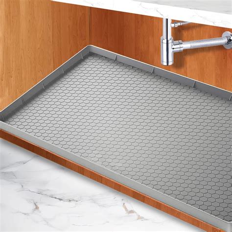 Amazon.com: Under Kitchen Sink Mat 28"L x19"W, SAZTEAY Waterproof