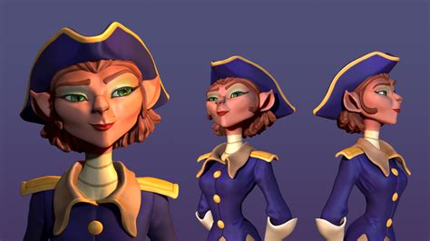 STL file Captain Amelia - Treasure Planet・3D printer design to download