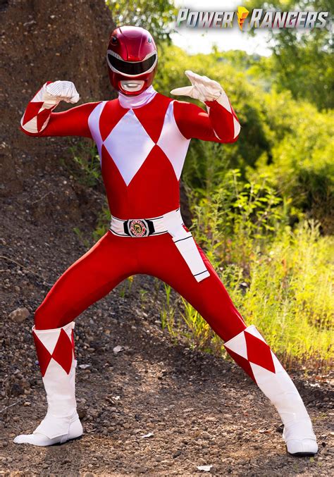 Authentic Power Rangers Red Ranger Adult Costume