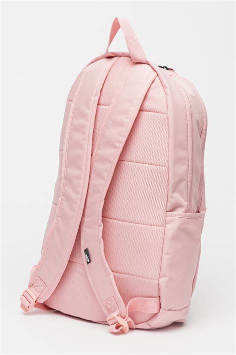Nike, Унисекс раница Element с лого - 21 л, Бял, Пастелнорозов - eMAG.bg