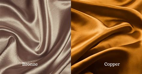 bronze  copper comparing  popular metallic shades colors