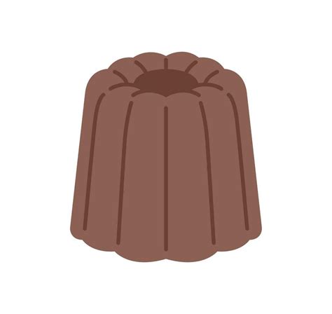 chocolate sweet food. canele. simple vector illustration. 24088481 ...