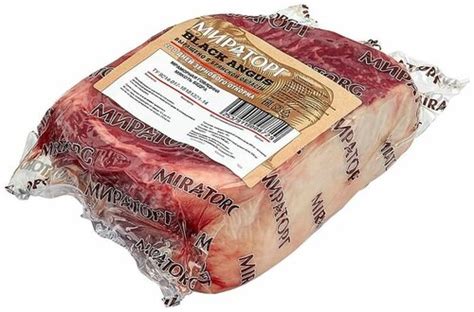 Мираторг Говядина мраморная мякоть бедра Black Angus — купить по низкой ...