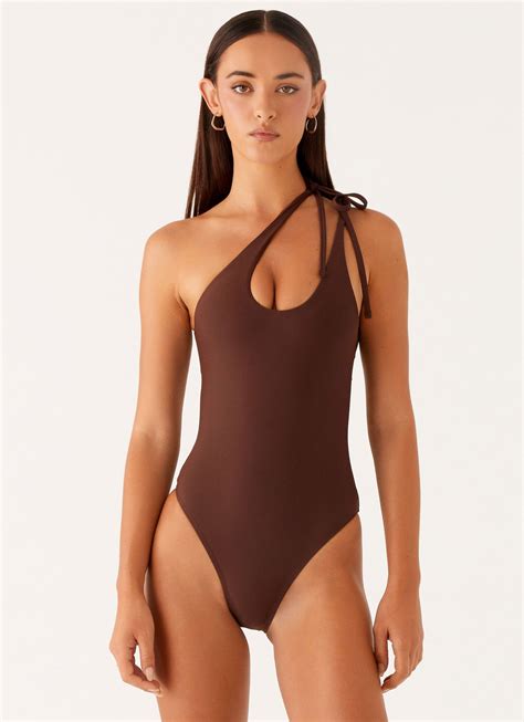 Drifted One Piece Swimsuit - Chocolate in 2025 | One piece swimsuit