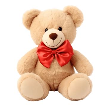 teddy bear wearing red bow teddy bear cute png transparent image