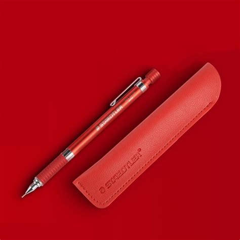 Staedtler 925 35-05 0.5มม. ดินสอโลหะอัตโนมัติสำหรับการเขียนสีแดงจีนและ ...