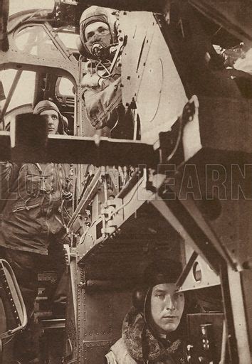 Inside a bomber, World War II stock image | Look and Learn