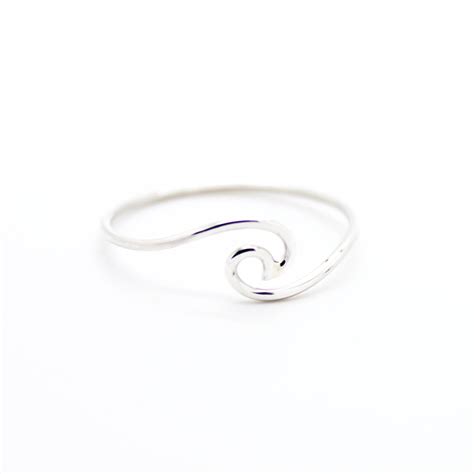 Wave sterling silver ring - Imsmistyle