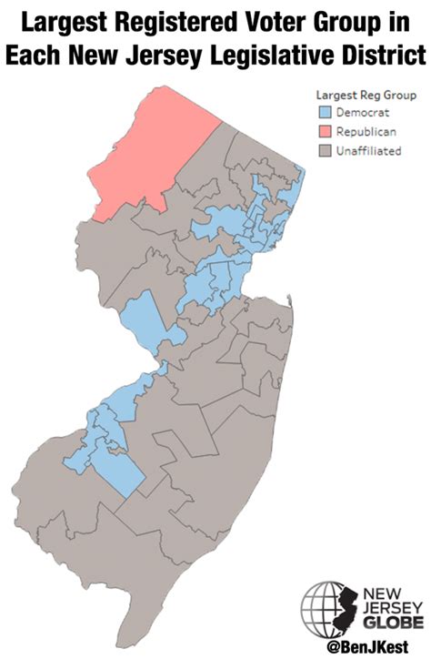 Maps: Party registration in key legislative districts - New Jersey Globe